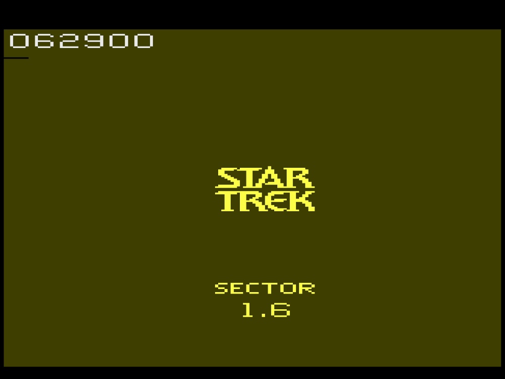Title Screen of Star Trek Strategic Operations Simulator for Atari 2600